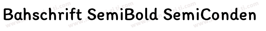 Bahschrift SemiBold SemiConden字体转换